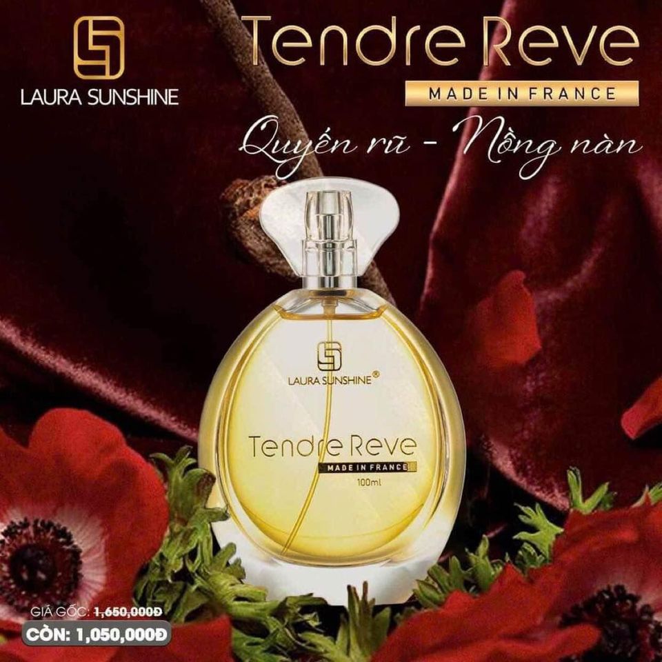 Nước hoa Pháp số 3 - Tendre Reve là chai nước hoa nữ cực sang chảnh và kiêu kì