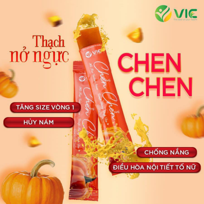 Thạch Bí Đỏ Chen Chen Vic Organic Dạng Hộp 14 gói