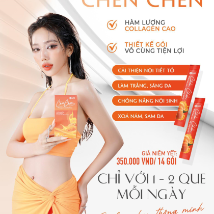 Thạch Bí Đỏ Chen Chen Vic Organic Dạng Hộp 14 gói