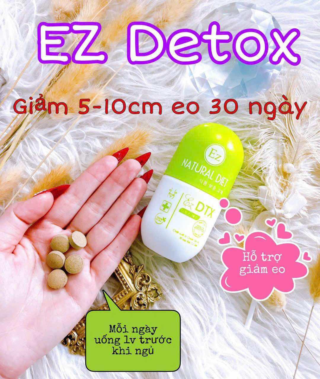 Viên Uống Detox EZ Giảm Mỡ Bụng giúp giữ dáng sau khi giảm cân thành công