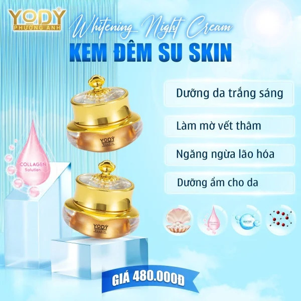 KEM DƯỠNG TRẮNG DA TÁI TẠO BAN ĐÊM SU SKIN YODY PHƯƠNG ANH