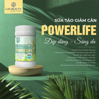 Sữa Tảo Giảm Cân Powerlife Las Beauty Giúp giảm béo giảm mỡ bụng