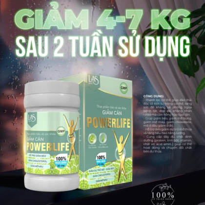 Sữa Tảo Giảm Cân Powerlife Las Beauty Giúp giảm béo giảm mỡ bụng