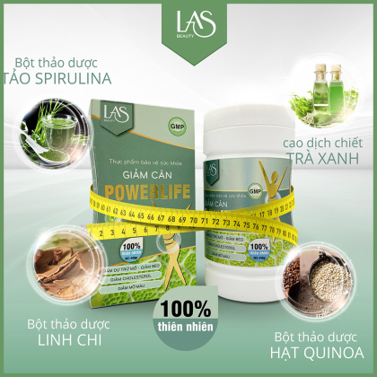 Sữa Tảo Giảm Cân Powerlife Las Beauty Giúp giảm béo giảm mỡ bụng