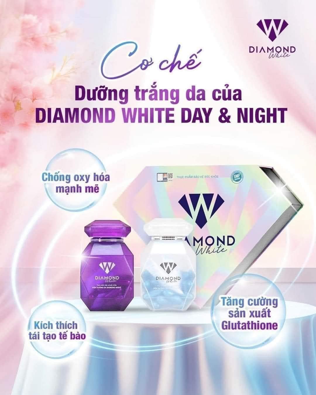 Diamond White Viên Uống Trắng Da Day and Night