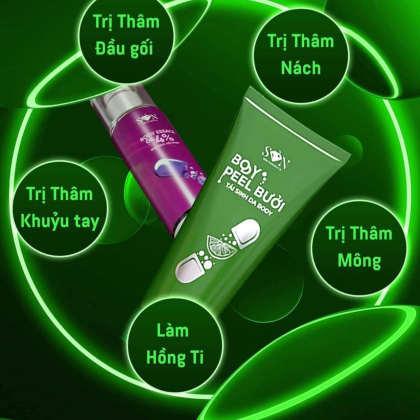 Combo Kem Body Peel Bưởi Son Group Trị thâm mông nách gối cùi chỏ tay...