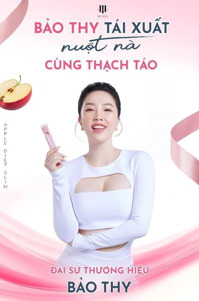 Béo mấy cũng giảm được đó chính là lời tuyên bố của thạch táo giảm cân Hemia