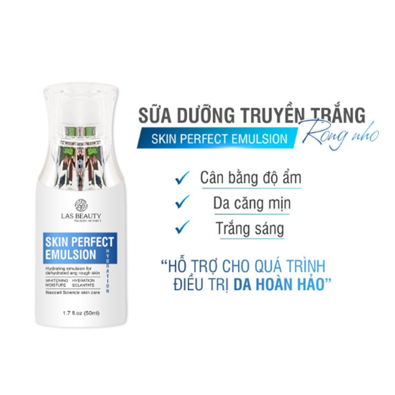 Sữa Dưỡng Rong Nho Las Beauty Skin Perfect Emulsion 50ml