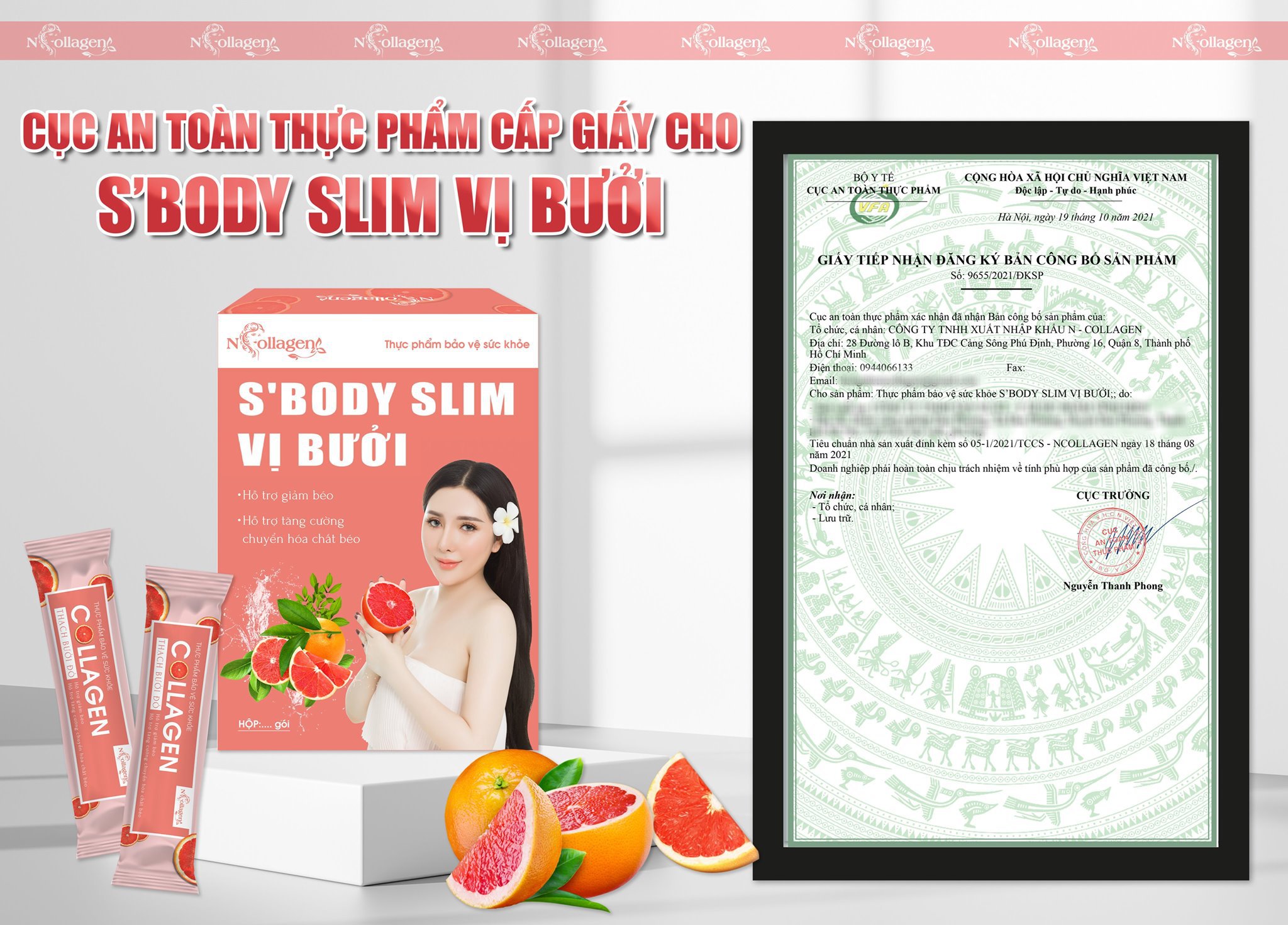 Thạch Bưởi Hồng Giảm Cân S