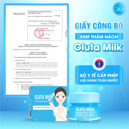 Kem Thâm Nách Gluta Milk Vip White