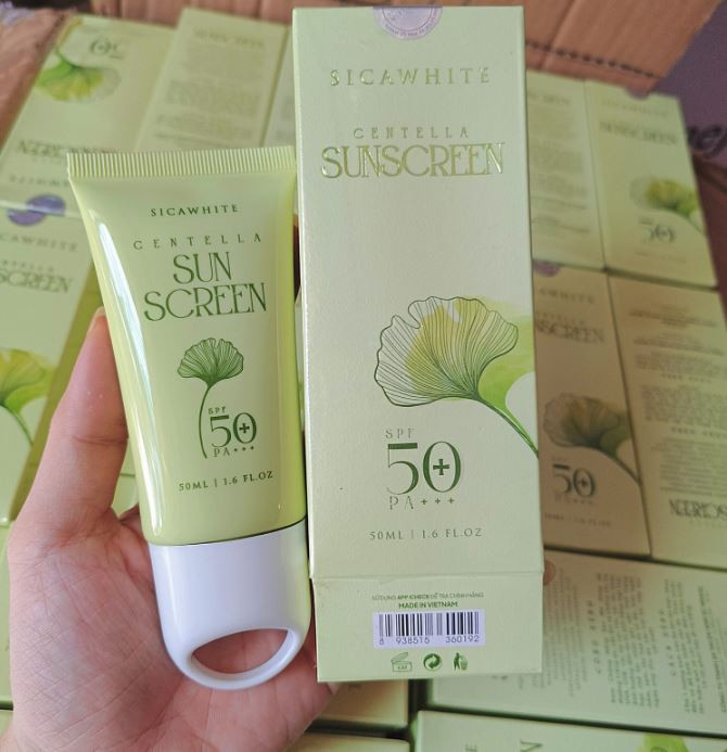 Kem Chống Nắng Rau Má Sica White – SPF 50PA Bảo Vệ Toàn Diện Cho Da