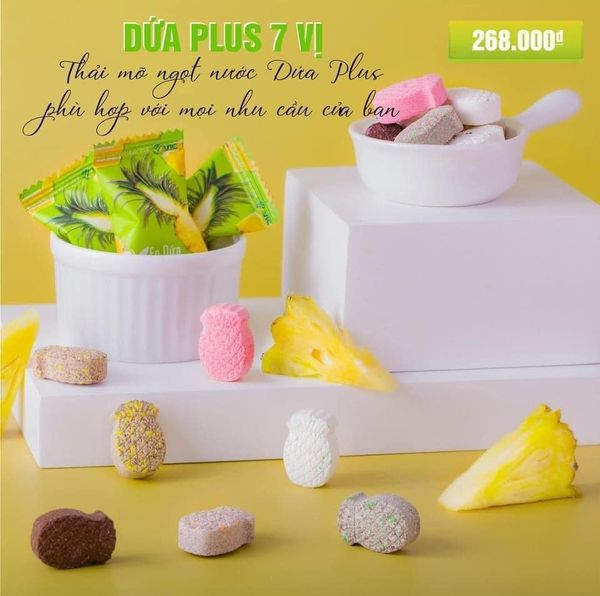 Kẹo dứa giảm cân VIC Plus 7 vị