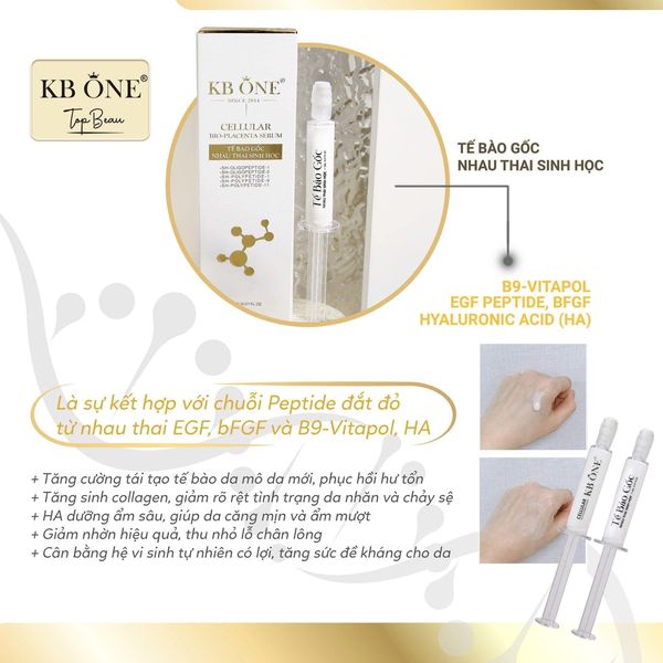 Serum Tế Bào Gốc chuyên sâu Nhau Thai Sinh Học KB One Top Beau