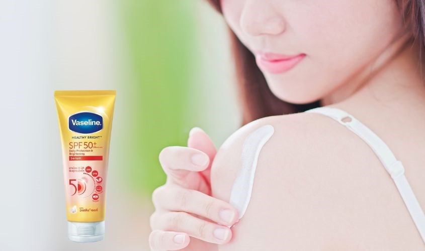 Sữa Dưỡng Thể Vaseline Healthy Bright Spf 50+ Daily chống nắng sáng da