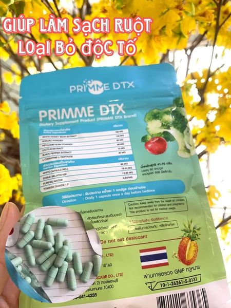 Viên Detox Primme trái cây đang làm mưa làm gió trên thị trường thái lan