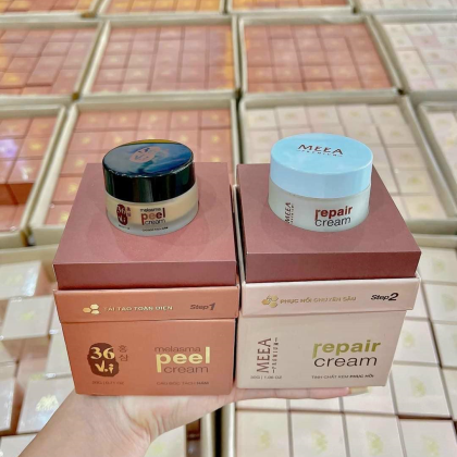 Combo Peel Da Tảo Sâm Đông Y 36 Vị và Kem Phục Hồi Da Ha 36 Vị MeeA Origin