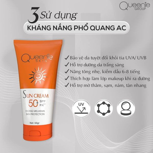 Bộ sản phẩm đặc trị nám Queenie Skin với sự kết hợp giữa các sản phẩm