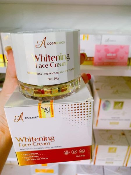 Lọ kem mệnh danh Chiến thần của Acosmetics  Kem dưỡng trắng da mặt Face Pháp