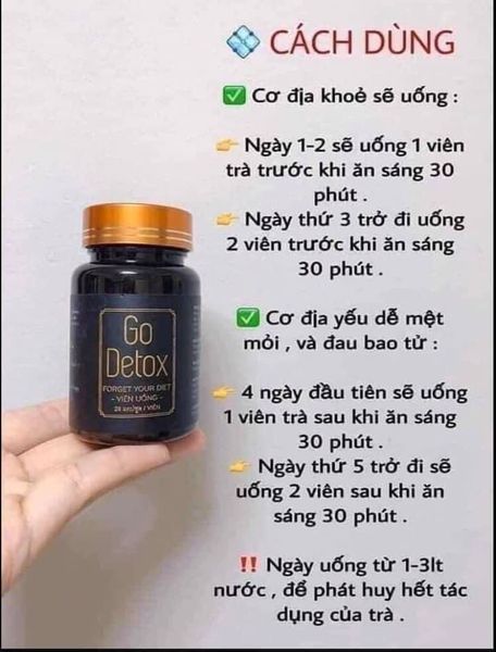 Trà giảm cân GO DETOX có thần thánh quá không