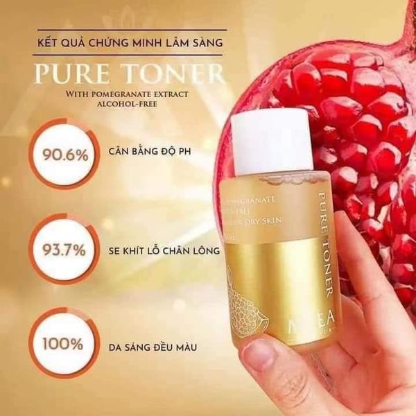 Toner Lựu Đỏ Pure MeeA Organic  giúp mang đến làn da tươi sáng từ bên trong