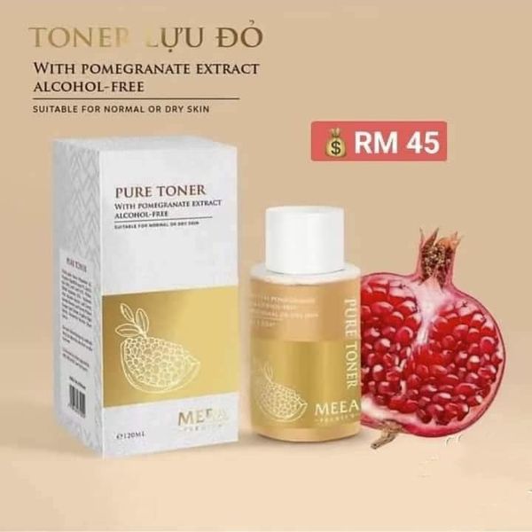 Toner Lựu Đỏ Pure MeeA Organic  giúp mang đến làn da tươi sáng từ bên trong