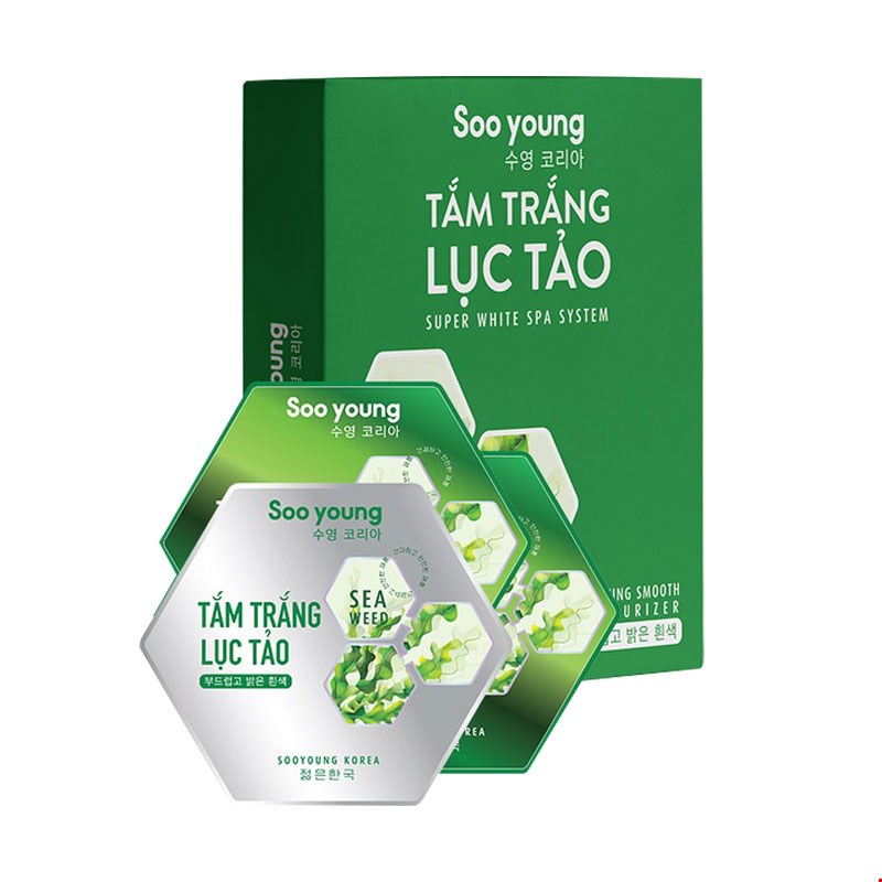 Tắm Trắng Lục Tảo Soo Young giúp kích trắng, truyền trắng