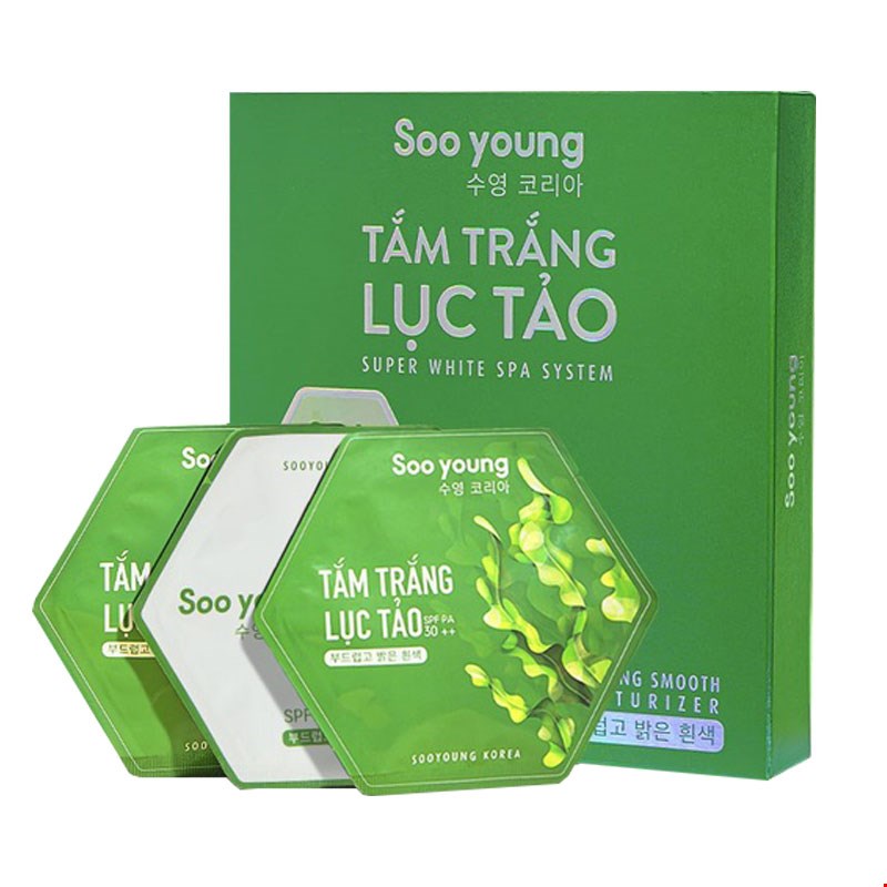 Tắm Trắng Lục Tảo Soo Young giúp kích trắng, truyền trắng