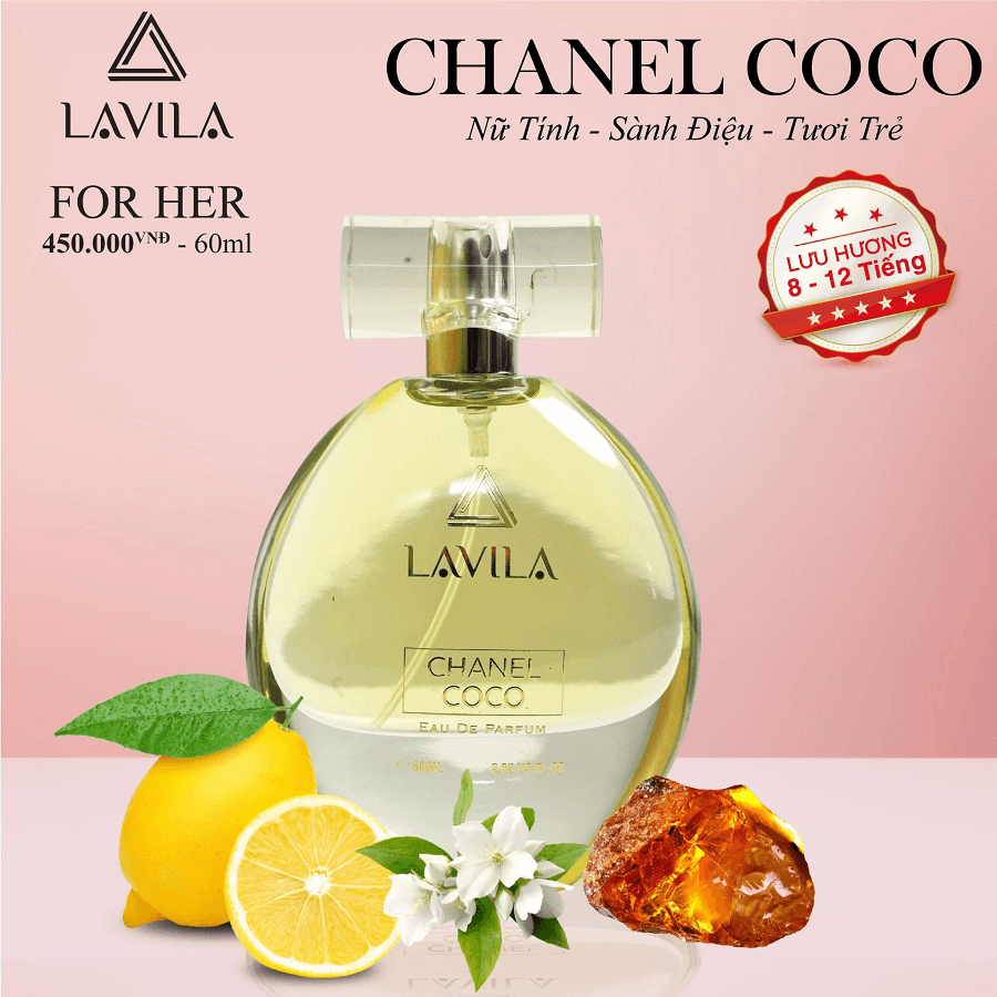 Nước hoa Lavila Chanel Coco phong cách nữ tính sành điệu tươi trẻ 6