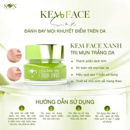 Kem Face SON Màu Xanh Dưỡng Trắng Da Giảm Mụn Thâm