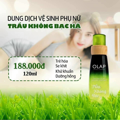 Dung Dịch Vệ Sinh Trầu Không Bạc Hà Olap