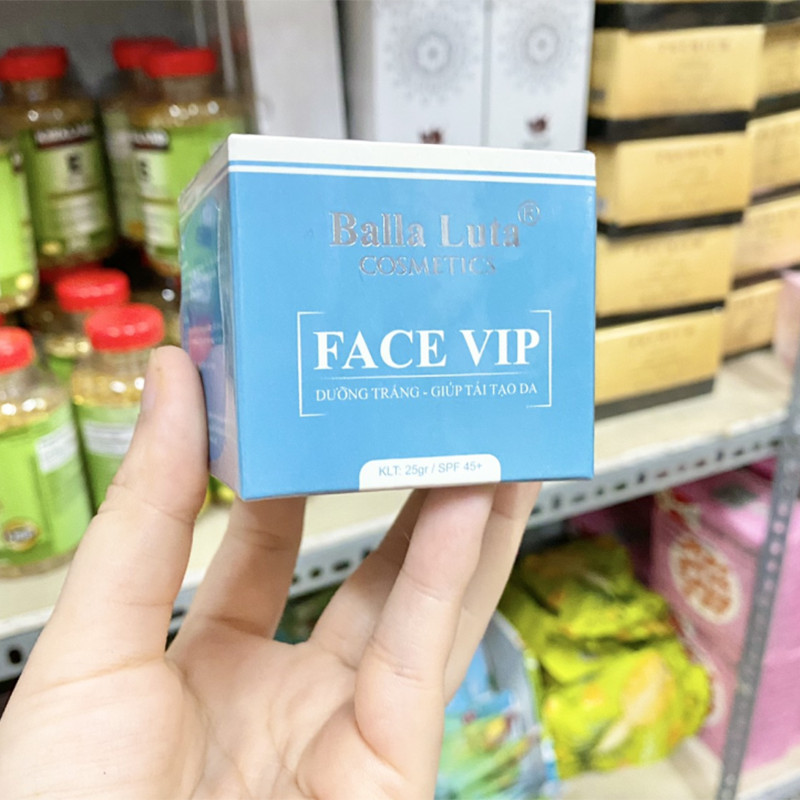 Kem Face VIP Balla Luta Nhỏ Hộp Xanh 25G dưỡng trắng da