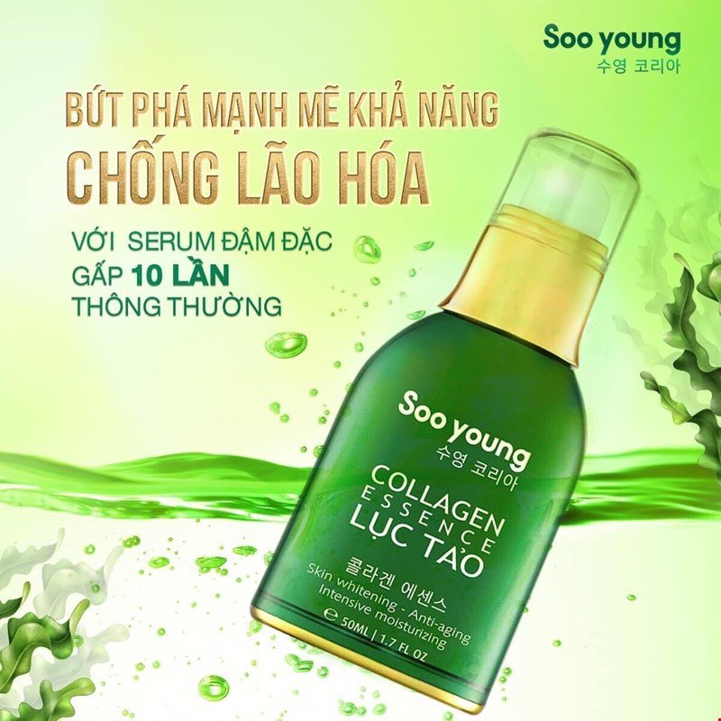 Serum Tinh Chất Collagen Essence Lục Tảo Soo young