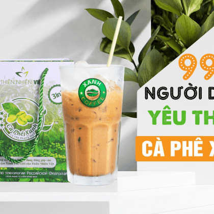 Cà Phê Xanh Thiên Nhiên Việt Hộp Lớn 30 Gói