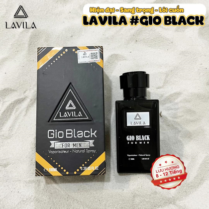 Nước hoa LAVILA Gio Black phong cách hiện đại, sang trọng, lôi cuốn 100ml