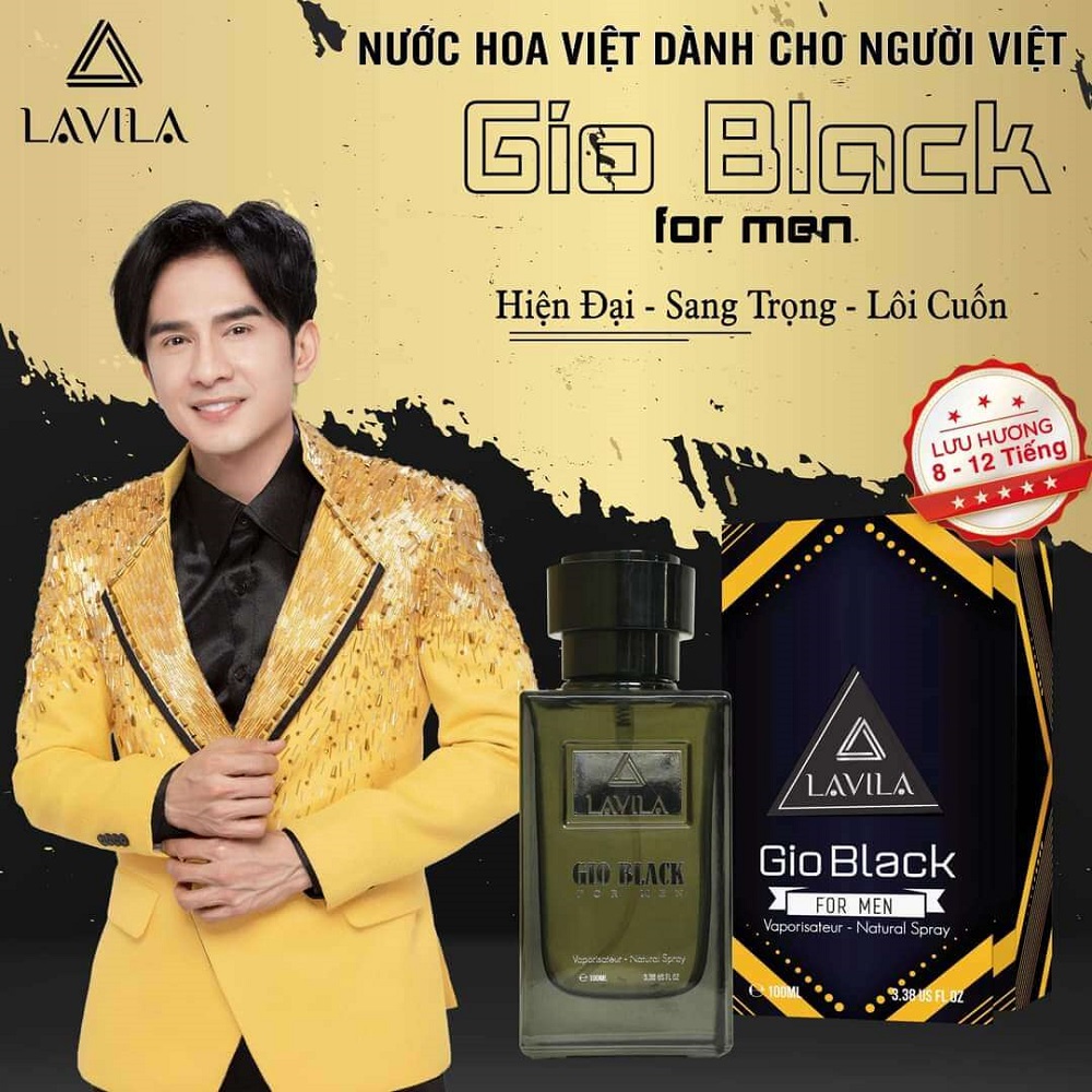 Nước hoa LAVILA Gio Black phong cách hiện đại, sang trọng, lôi cuốn 100ml