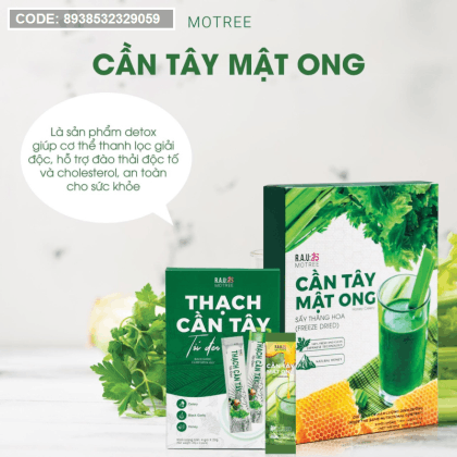 Bột cần tây mật ong Motree là thương hiệu bột cần tây mật ong được nhiều người tin dùng nhất hiện nay