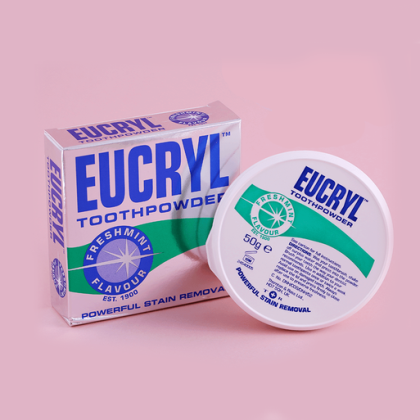 Bột Hỗ Trợ Tẩy Trắng Răng EUCRYL Toothpowder hũ 50g  Mang đến cho bạn hơi thở thơm mát và nụ cười trắng sáng tự nhiên