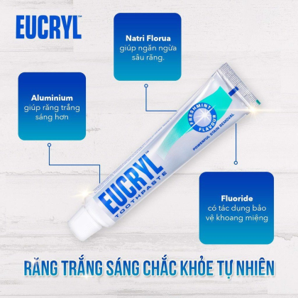 kem đánh trắng răng Eucryl Toothpaste 50ml