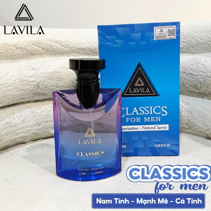 Nước hoa LAVILA Classics phong cách nam tính, mạnh mẽ, cá tính 100ml