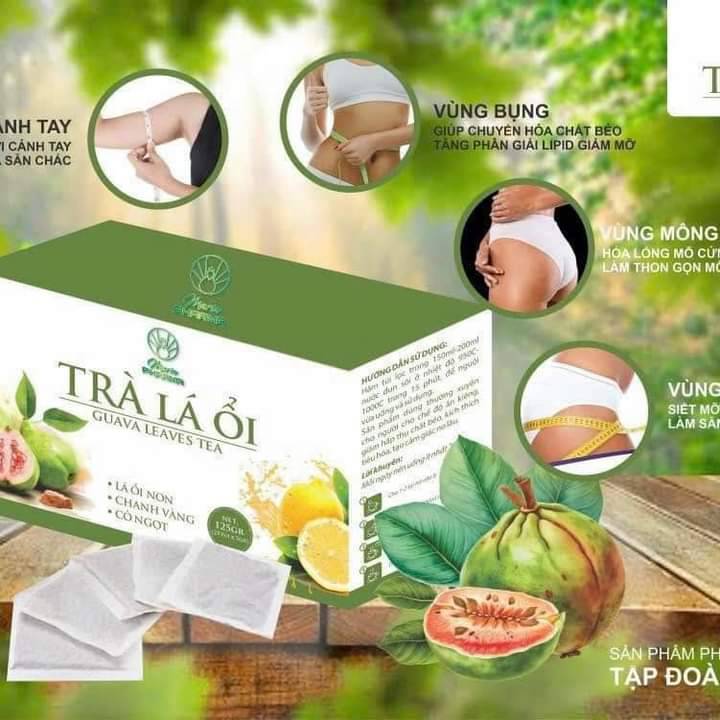 Trà Lá Ôỉ I Hộp 25 Gói hỗ trợ thanh lọc thải mỡ MARIA PHARMA