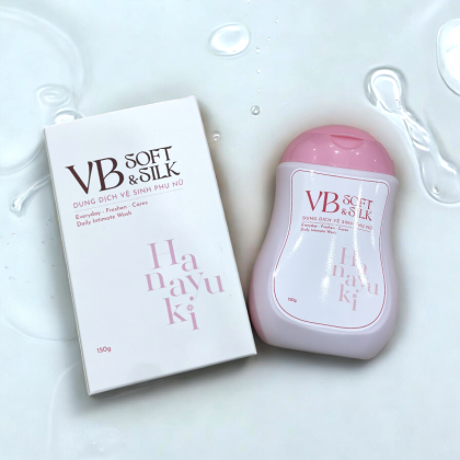 Dung Dịch Vệ Sinh Phụ Nữ Hanayuki VB Soft Silk Phiên Bản Mới Phiên bản hồng cho sự dịu dàng