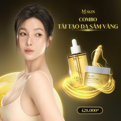 Combo tái tạo da sâm vàng MQ Skin giúp xóa sạch các vết nám tàn nhang da không đều màu