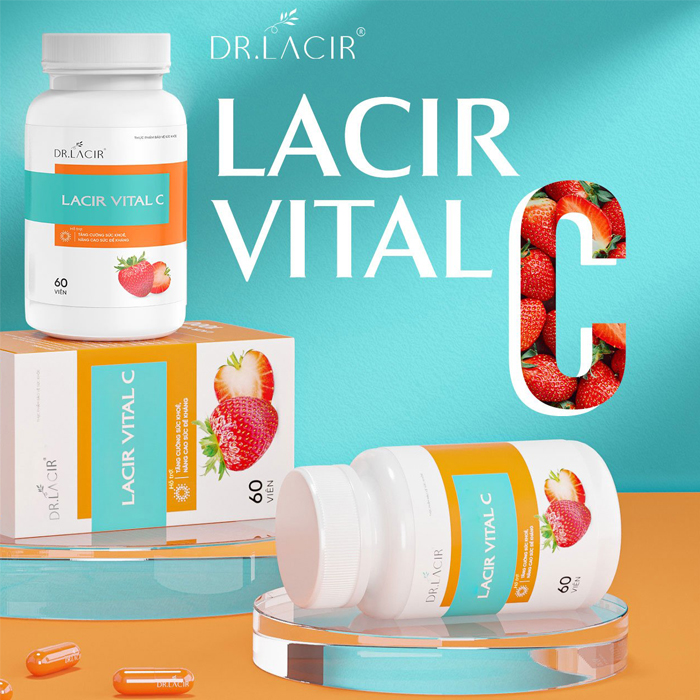 Viên Uống Vitamin Lacir Viral C Dr Lacir 60 viên Lần đầu tiên xuất hiện trên thị trường một siêu phẩm giúp bổ sung vitamin C