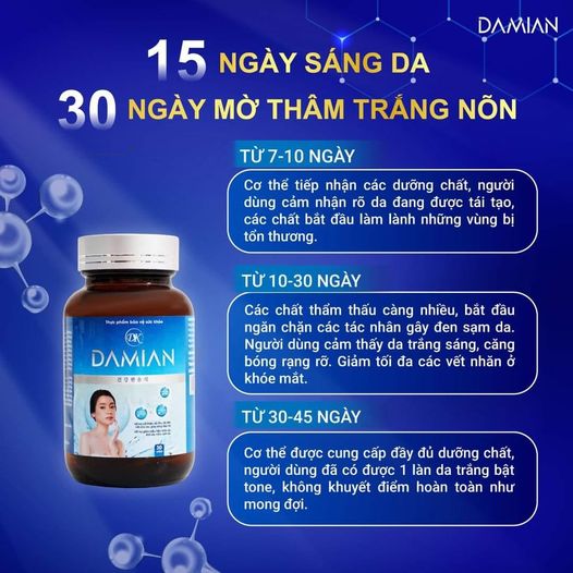 Viên Uống Trắng Da Dakami Damian