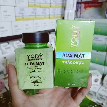 Bột rửa mặt thảo dược Yody White Phương Anh