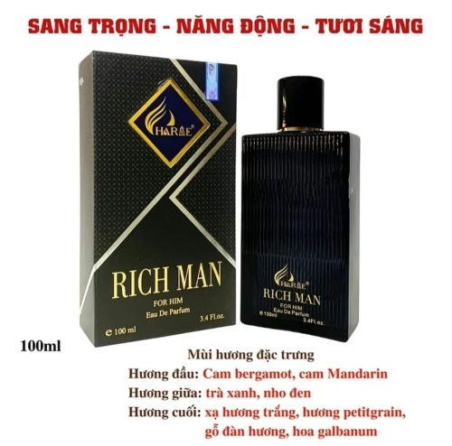 Nước Hoa Charme Rich Man là một mùi hương sang trọng bật nhất của CHARME cho phái mạnh