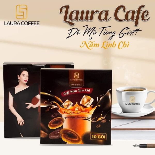 Cà phê nấm Linh chi Laura Coffe Laura Sunshine Nhật Kim Anh