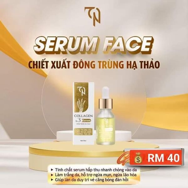 Serum Nám Collagen X3 Đông Trùng Hạ Thảo Mỹ Phẩm Đông Anh