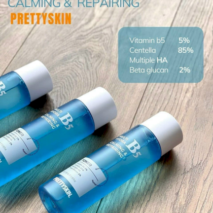 Nước Hoa Hồng Phục Hồi Dưỡng Trắng Pretty Skin Multi Hydra B5 Calming & Repairing Toner có các thành phần nổi bật