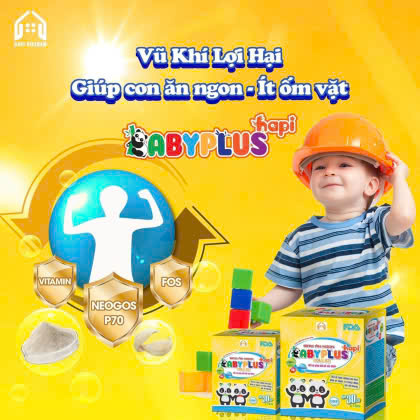 Siro Ăn Ngon Baby Plus Hỗ trợ tăng cường hệ miễn dịch của bé và nâng cao sức đề kháng